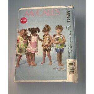 McCALL's Infant Girls Top & Shorts Sewing Pattern M6541 Easy Summer Size NB-XL
